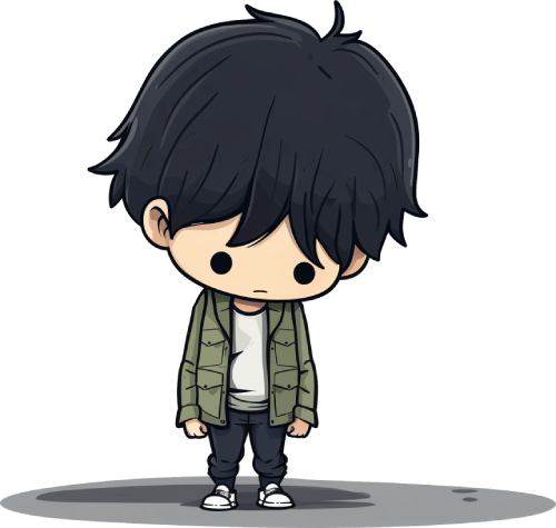 A person looking worried that he is not interesting enough to contribute to a good conversation
